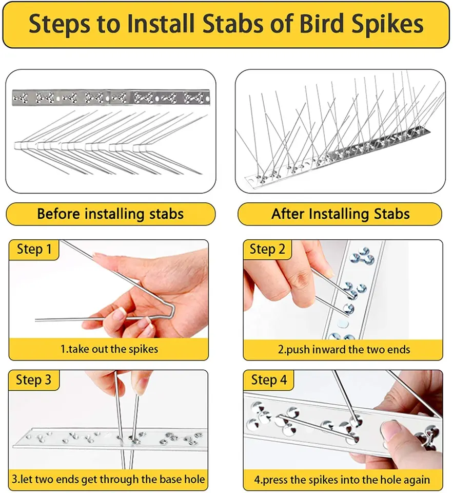 304 Stainless Steel Bird Spikes