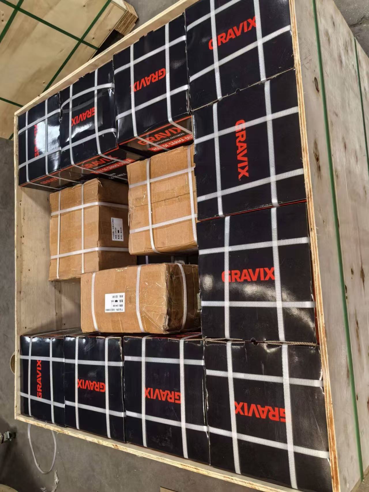 Wire Coils Packed in Wooden Crates 